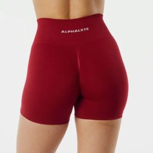 Alphalete Amplify Shorts in Scarlet